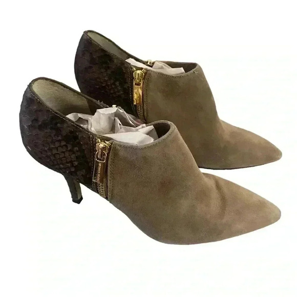 Michael Kors Clara Mid Python Bootie Size 7 - Picture 1 of 10